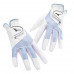 Mizuno女全天候雙手手套(白/淺藍)#55421