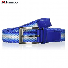 Kasco彈性編織皮帶(漸層藍/白)#21335