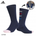 Adidas 3葉款限量中筒襪(深藍)#7086