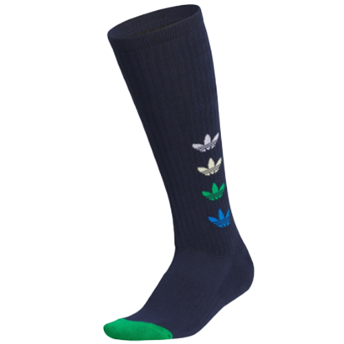 Adidas 3葉款 女長筒襪(深藍)#3831