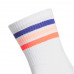 Adidas 3 Stripe短襪(白/藍.桔邊)#KQ7759 Adidas 3 Stripe短襪(白/藍.桔邊)#KQ7759