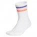 Adidas 3 Stripe短襪(白/藍.桔邊)#KQ7759 Adidas 3 Stripe短襪(白/藍.桔邊)#KQ7759