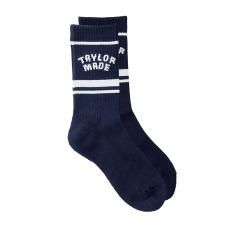 TaylorMade中筒襪(深藍/白邊)#9795148