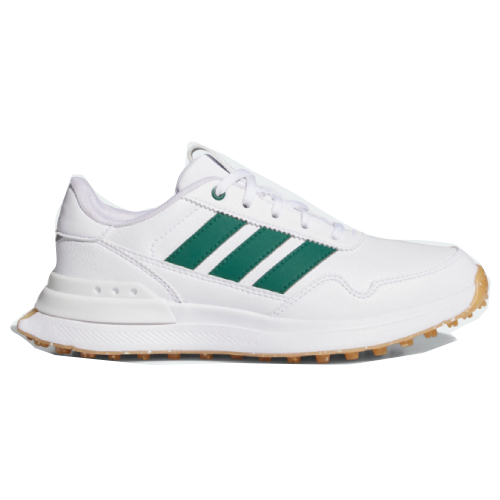 Adidas JR S2G 26青少年軟釘鞋(白/綠)#JQ3460