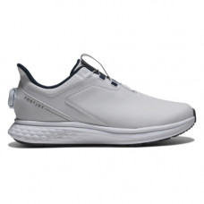 FootJoy Pulse Boa軟釘鞋(白/深藍邊)#54714