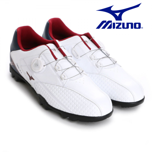 Mizuno Light Style 002 Boa 男鞋(白/藍/紅,有釘) #51GM176014